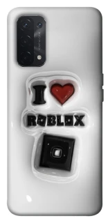 Чохол на Oppo A54 5G / A74 5G I love Roblox фото 1 з 1