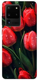 Чохол на Samsung Galaxy S20 Ultra Червоні тюльпани фото 1 Чохол на Samsung Galaxy S20 Ultra Червоні тюльпани фото 1 з 1