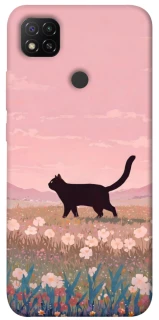 Чехол на Xiaomi Redmi 9C cat on a field фото 1 из 1