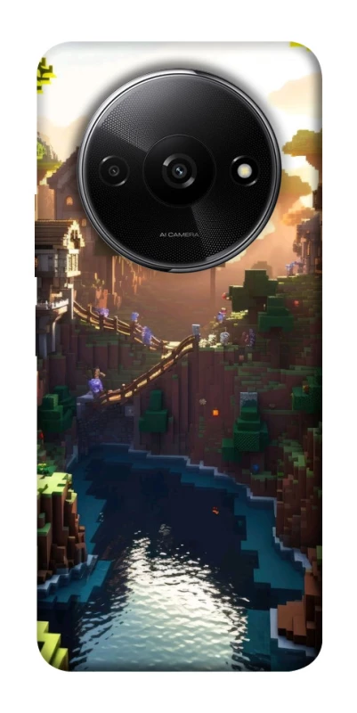 Чехол на Xiaomi Redmi A3 Minecraft sunset фото 1 из 1