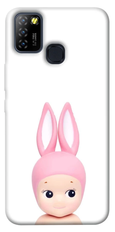 Чохол на Infinix Hot 10 Lite Minimal Bunny Peek фото 1 з 1