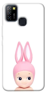 Чехол на Infinix Hot 10 Lite Minimal Bunny Peek фото 1 из 1