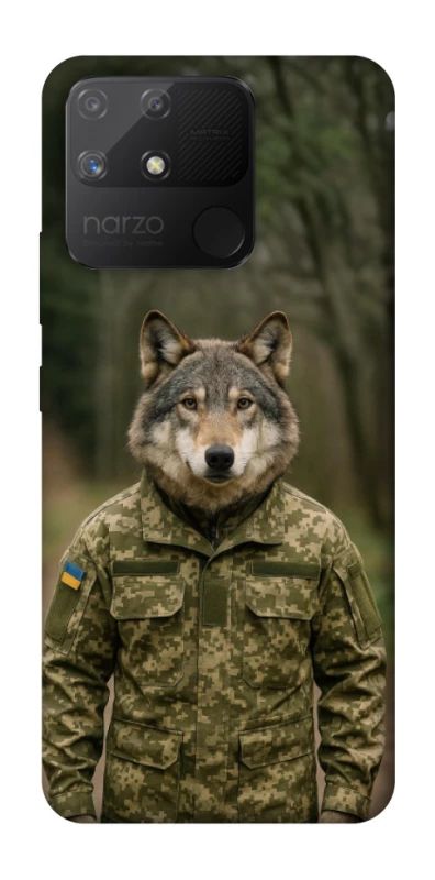 Чохол на Realme Narzo 50A Вовк захисник фото 1 з 1