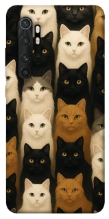 Чехол на Xiaomi Mi Note 10 Lite Colorful Cat Collage фото 1 из 1