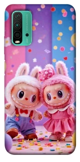 Чехол на Xiaomi Redmi Note 9 4G / Redmi 9 Power Labubu twins ver.3 фото 1 из 1