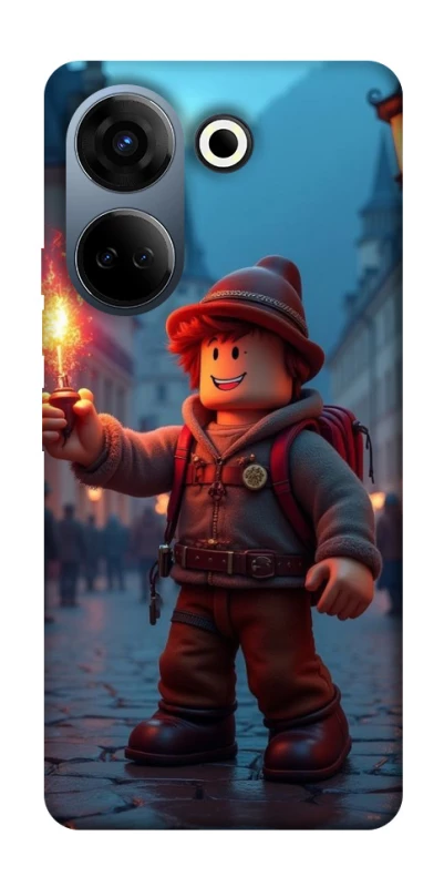 Чохол на TECNO Camon 20 Pro (CK7n) Roblox Fire Logo Blue Flames фото 1 з 1