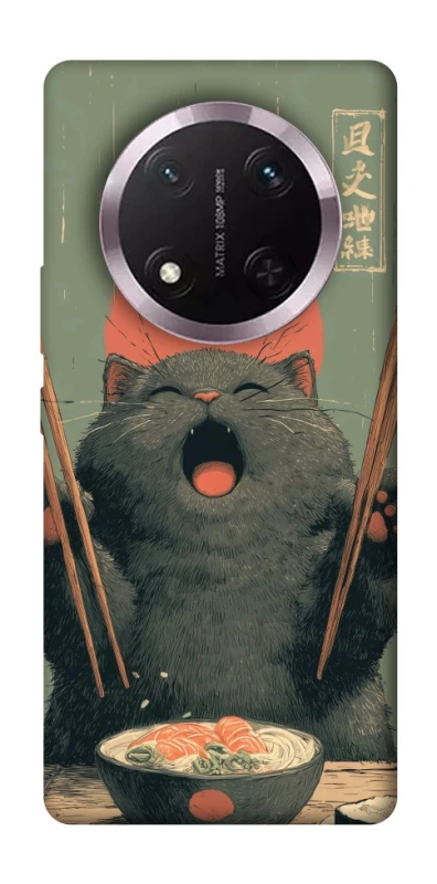 Чехол на Honor X9c Hungry Cat фото 1 из 1
