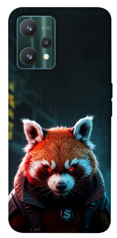 Чехол на Realme 9 Pro Cyber Red Panda фото 1 из 1