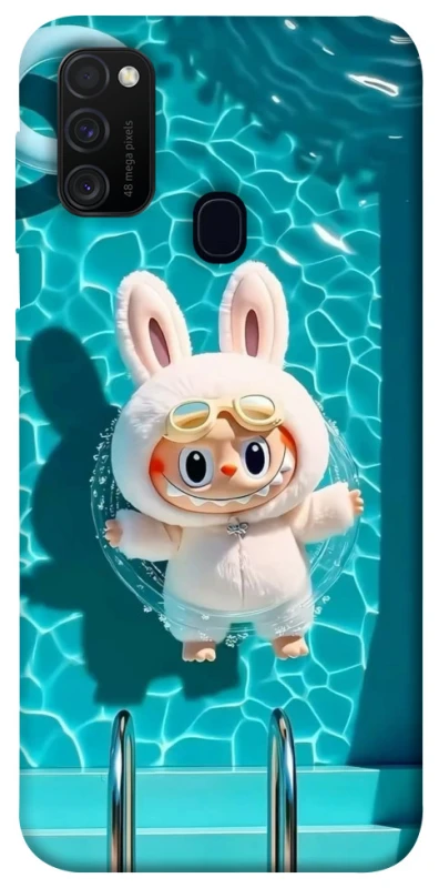 Чехол на Samsung Galaxy M30s / M21 Labubu in the pool ver.2 фото 1 из 1