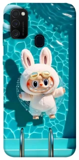 Чехол на Samsung Galaxy M30s / M21 Labubu in the pool ver.2 фото 1 из 1