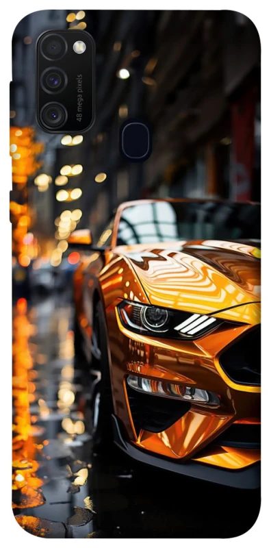 Чохол на Samsung Galaxy M21 Golden sports car фото 1 з 1