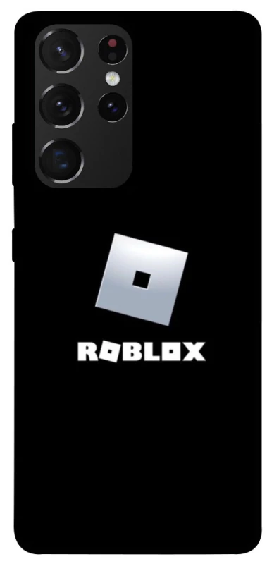 Чохол на Samsung Galaxy S21 Ultra Roblox logo black фото 1 з 1