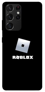 Чехол на Samsung Galaxy S21 Ultra Roblox logo black фото 1 из 1
