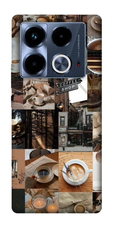Чохол на Infinix Note 40 4G Coffee collage ver.3 фото 1 з 1
