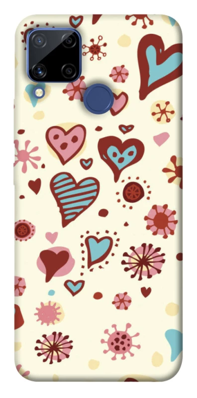 Чехол на Realme C15 Pretty hearts фото 1 из 1