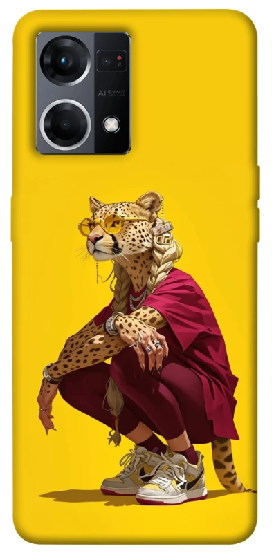 Чохол на Oppo Reno 7 4G Ягуар фото 1 з 1