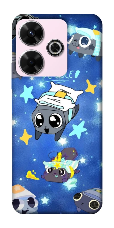 Чехол на Xiaomi Poco M6 4G Pebble kitten stars фото 1 из 1