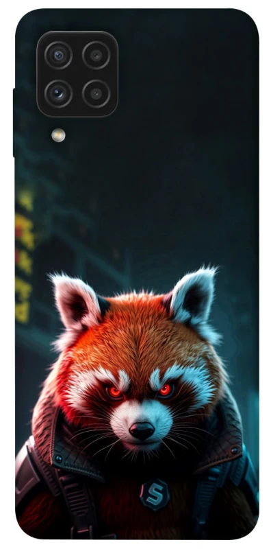 Чохол на Samsung Galaxy A22 4G Cyber Red Panda фото 1 з 1