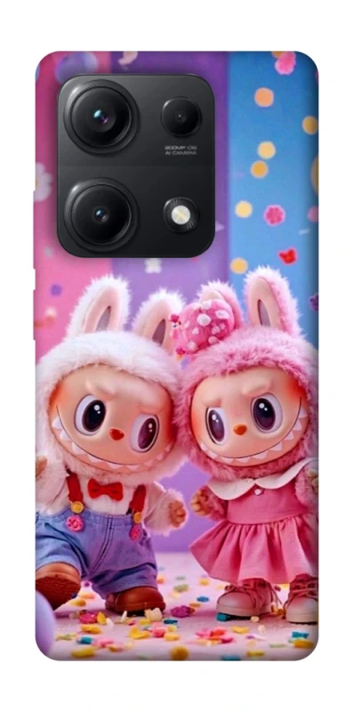 Чохол на Xiaomi Redmi Note 14S Labubu twins ver.3 фото 1 з 1