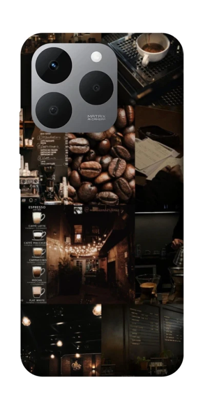 Чохол на Realme 15T Coffee collage ver.1 фото 1 з 1