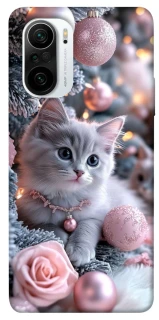 Чохол на Xiaomi Redmi K40 / K40 Pro / K40 Pro+ / Poco F3 Christmas Kitty фото 1 з 1
