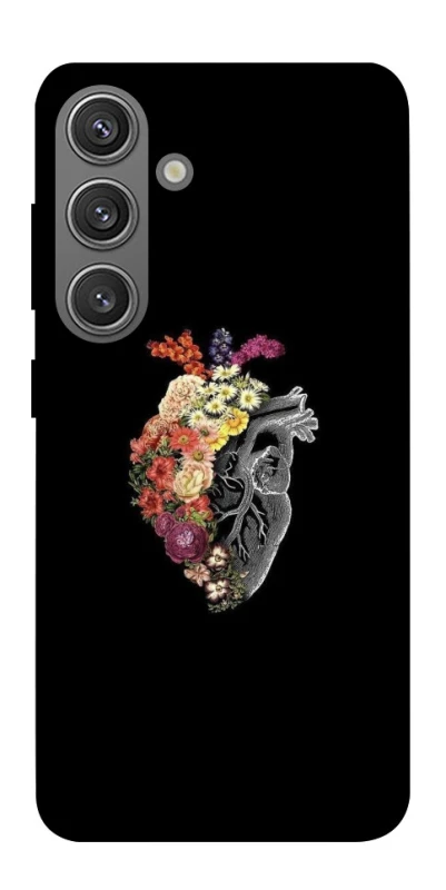Чохол на Samsung Galaxy S24 FE Heart with flowers фото 1 з 1
