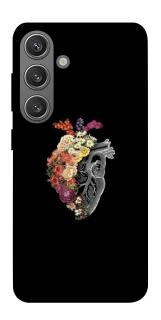 Чехол на Samsung Galaxy S24+ Heart with flowers фото 1 из 1