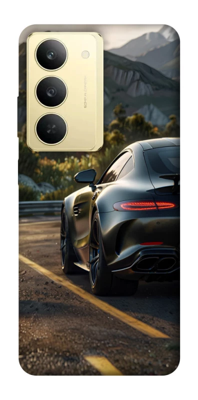 Чехол на Realme 14x Car in the mountains фото 1 из 1