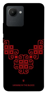 Чохол на Realme C30s Чорно-червона вишиванка фото 1 з 1
