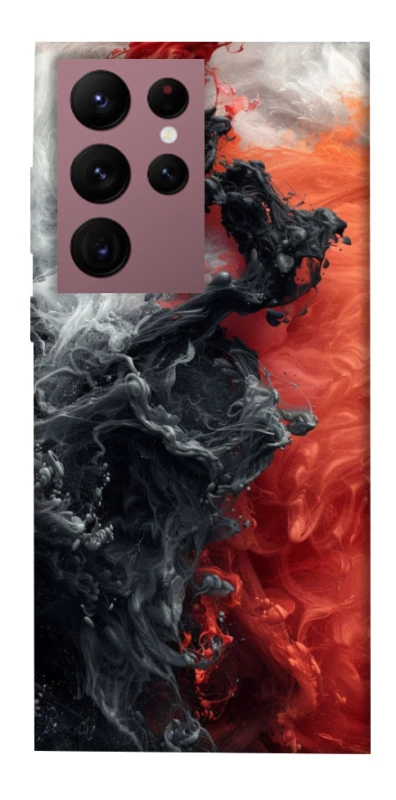 Чохол на Samsung Galaxy S22 Ultra Black and Red фото 1 з 1