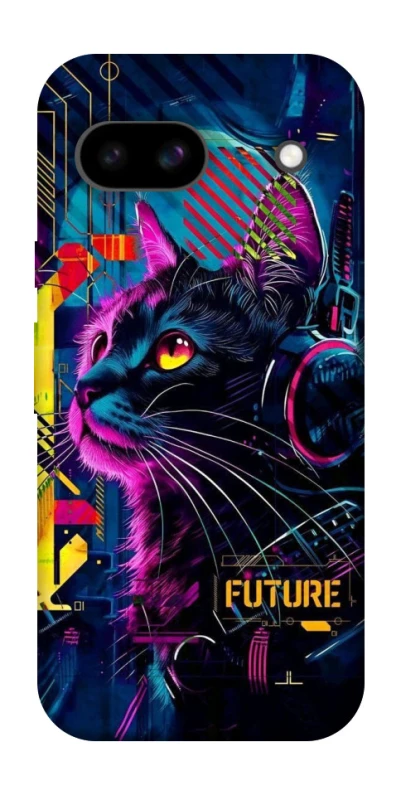 Чохол на Google Pixel 8a Cyber Cat v2 фото 1 з 1