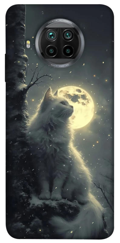 Чехол на Xiaomi Mi 10T Lite / Redmi Note 9 Pro 5G Кот под луной фото 1 из 1