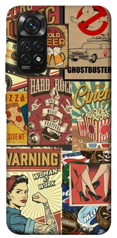 Чохол на Xiaomi Redmi Note 11 (Global) / Note 11S Retro collage ver.2 фото 1 з 1