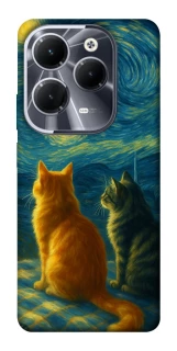 Чохол на Infinix Hot 40 Pro Cats under the stars фото 1 Чохол на Infinix Hot 40 Pro Cats under the stars фото 1 з 1