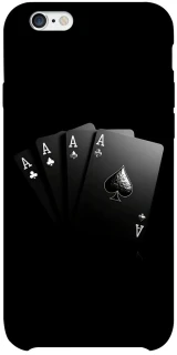 Чохол на Apple iPhone 6/6s plus (5.5") Black Cards фото 1 з 1