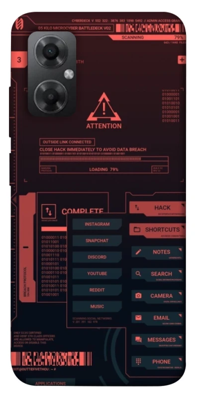 Чохол на Xiaomi Redmi Note 11R Attention фото 1 з 1