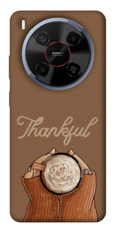 Чохол на ZTE Blade V70 Max Thankful coffee фото 1 з 1
