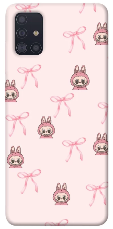 Чохол на Samsung Galaxy A51 Pink bows and Labubus фото 1 з 1