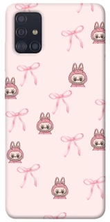 Чехол на Samsung Galaxy A51 Pink bows and Labubus фото 1 из 1