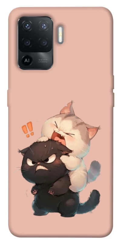 Чехол на Oppo Reno 5 Lite Сat and cat фото 1 из 1
