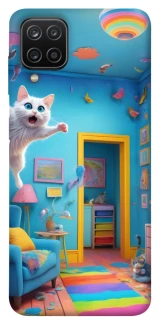 Чохол на Samsung Galaxy A12 crazy cat фото 1 з 1