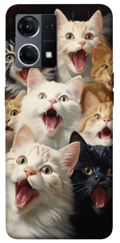 Чехол на Oppo Reno 7 4G Коты фото 1 из 1