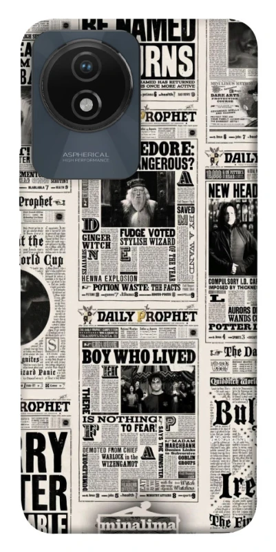 Чохол на Vivo Y02 Harry Potter newspaper фото 1 з 1