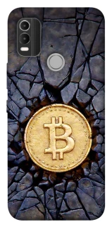 Чехол на Nokia C21 Plus Bitcoin cracks фото 1 из 1