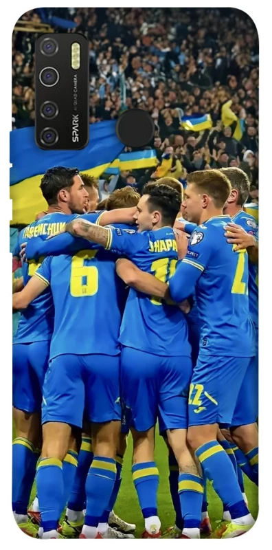 Чехол на TECNO Spark 5 Pro Сборная Украины v3 фото 1 из 1