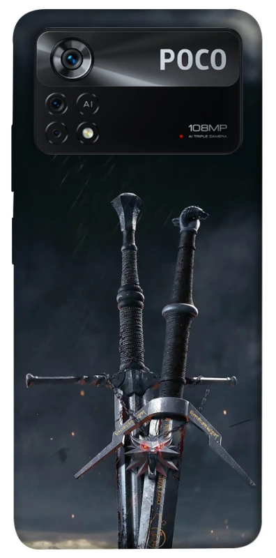 Чохол на Xiaomi Poco X4 Pro 5G Мечі Ведьмака фото 1 з 1