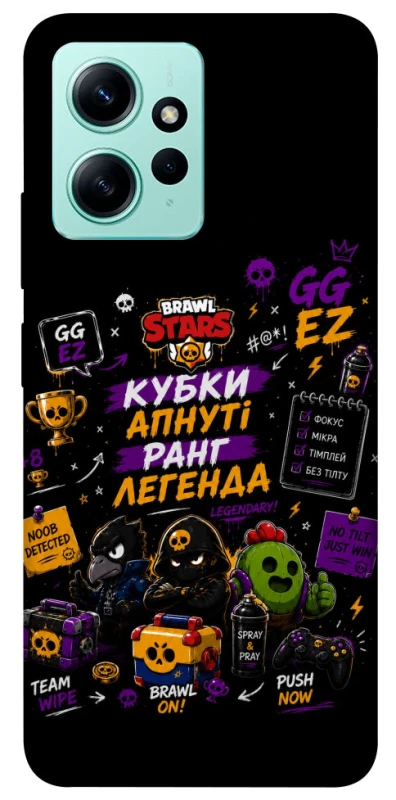 Чохол на Xiaomi Redmi Note 12 4G Brawl Stars collage фото 1 з 1