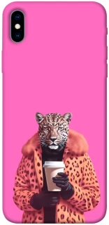 Чехол на Apple iPhone XS Max (6.5") Леопард с кофе фото 1 из 1