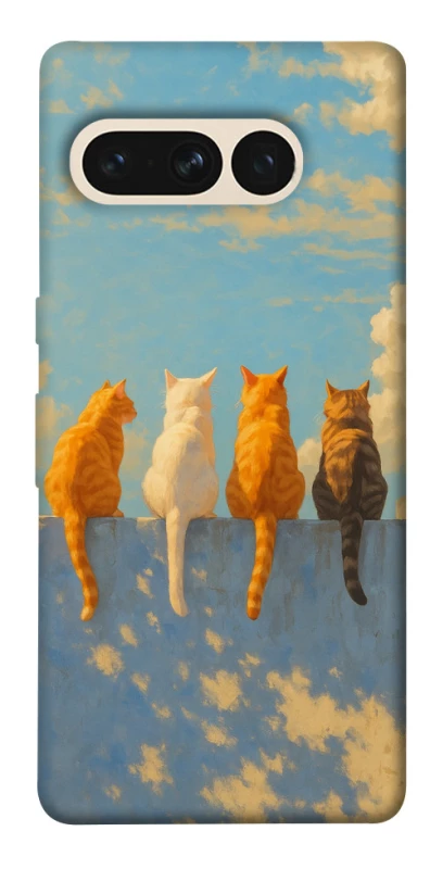 Чохол на Google Pixel 7 Pro cats on wall фото 1 з 1