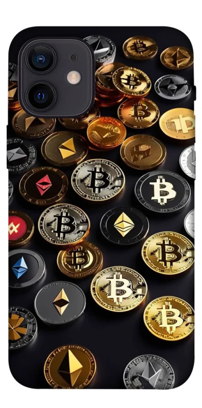 Чехол на Apple iPhone 12 mini (5.4") Many coins фото 1 из 1